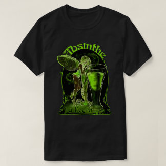 Absinthe La Fee Verte Fairy With Glass T-Shirt