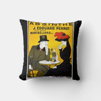 Absinthe Leonetto Cappiello Vintage Advertisement Cushion