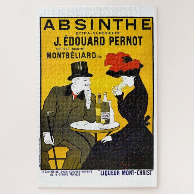 Absinthe Leonetto Cappiello Vintage Advertisement Jigsaw Puzzle (Vertical)