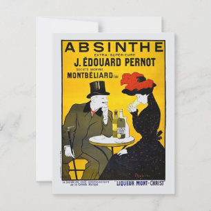 Absinthe Leonetto Cappiello Vintage Advertisement Postcard