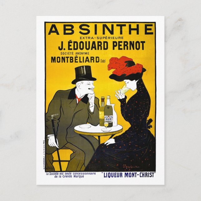 Absinthe Leonetto Cappiello Vintage Advertisement Postcard (Front)