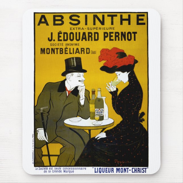 ABSINTHE Makes The Heart Grow Fonder Mouse Mat (Front)