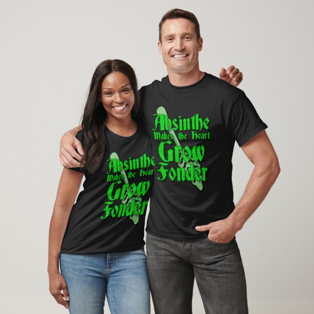 Absinthe makes the heart grow fonder w/spoon T-Shirt (Unisex)