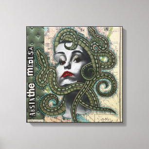 Absinthe Medusa by Natalie Schorr Canvas Print