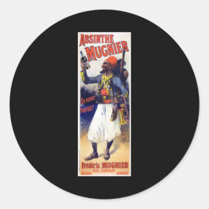 Absinthe Mugnier Classic Round Sticker
