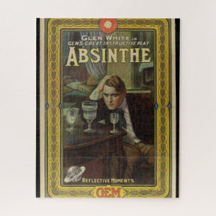 Absinthe playbill vintage play advertisement jigsaw puzzle