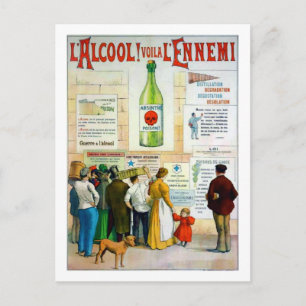 Absinthe Poison Postcard