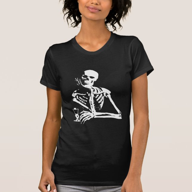 Absinthe Skeleton Zelena Vidma T-Shirt (Front)