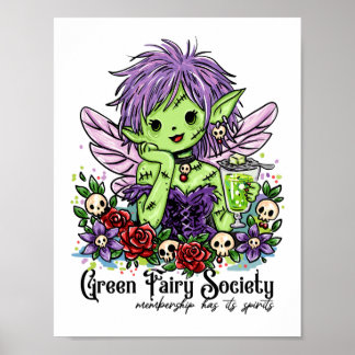 Absinthe Society Fairy Poster
