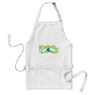 Absinthe Text La Fee Verte Standard Apron