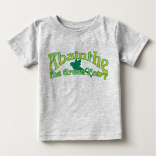 Absinthe Text The Green Fairy Baby T-Shirt