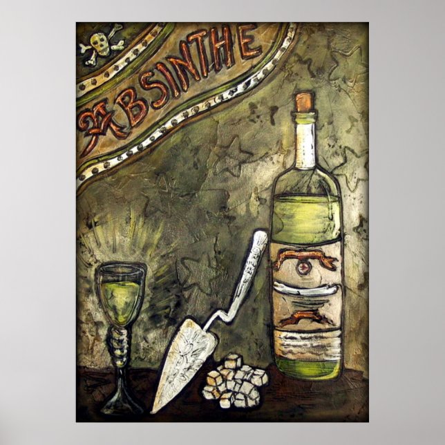 Absinthe ~ The Green Fairy Poster (Front)