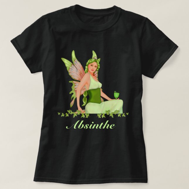 Absinthe - The Green Fairy T-Shirt (Design Front)