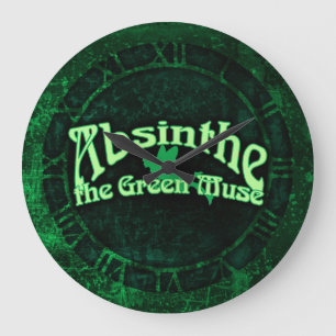 Absinthe The Green Muse Large Clock