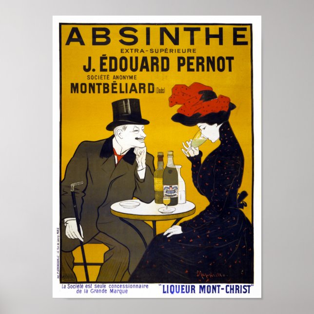 Absinthe Vintage Poster Restored (Front)
