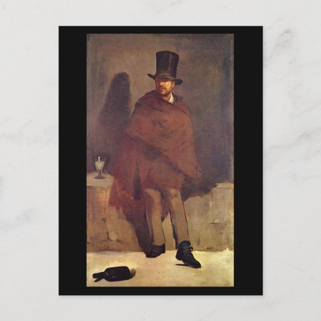 Absinthtrinker Manet, Edouard Postcard (Front)