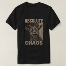Absolute Chaos Screaming Goat Funny Retro Design