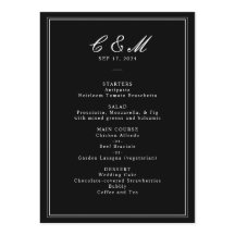 Absolute Classic Script Black and White Wedding