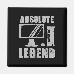 Absolute Legend Funny Video Game Player Quote Pc G Magnet