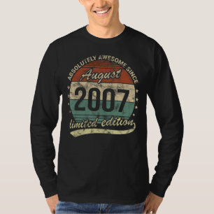 Absolutely Awesome Since August 2007 Boy Or Girl B T-Shirt