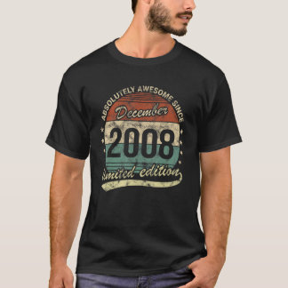 Absolutely Awesome Since December 2008 Boy Or Girl T-Shirt