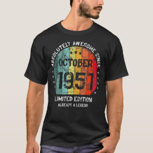 Absolutely Awesome Since October 1951 Man Woman Bi T-Shirt