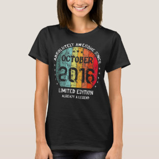 Absolutely Awesome Since October 2016 Boy Girl Bir T-Shirt