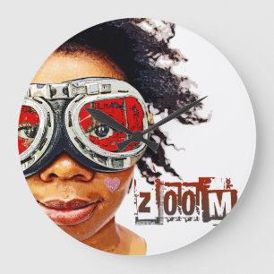 Absolutely Cool Zoom Wall Clock! Large Clock
