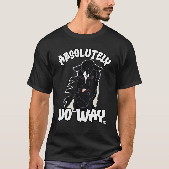 Absolutely no way grumpy piebald Tinker or Paint H T-Shirt (Front)