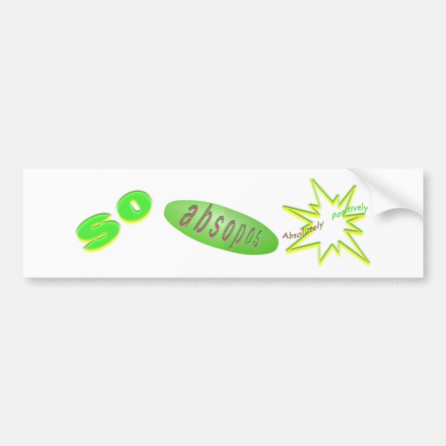 Absopos Bumper Sticker (Front)