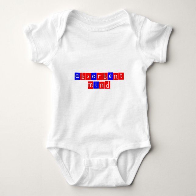 Absorbent mind baby bodysuit (Front)
