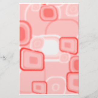 Absract Red Square Stationary Stationery