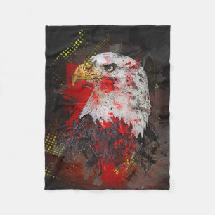 Absract Spirit Of Eagle Fleece Blanket