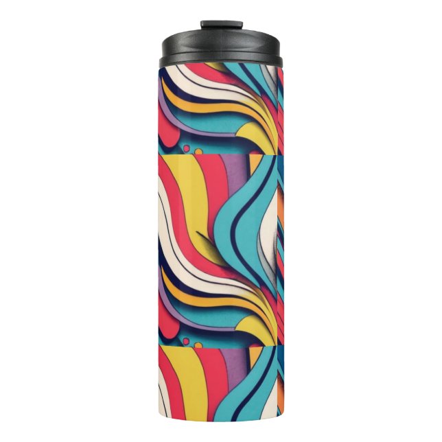 Absrract Art on Thermal Tumbler (Front)