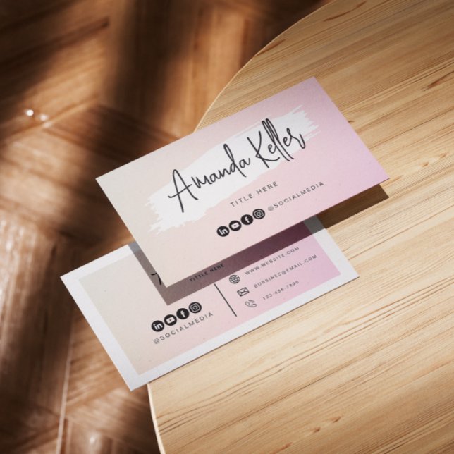 Abstact Watercolor Minimalistic Bussines Business Card (Creator Uploaded)