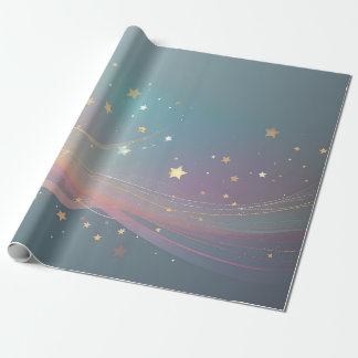 Abstaract star wrapping paper