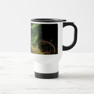Abstarct Art Space Flowers Travel Mug