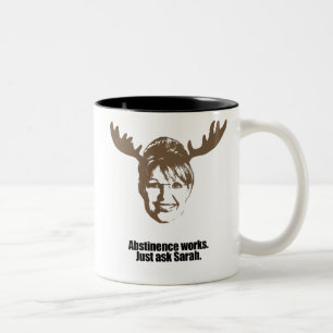 Abstinence works - ask Sarah Two-Tone Coffee Mug