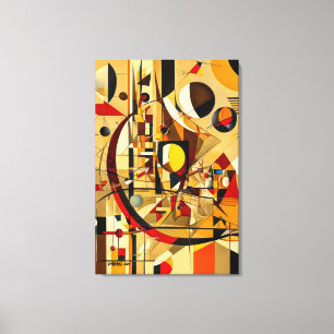 ABSTR_24-026, Geometric, Cubism  Canvas Print