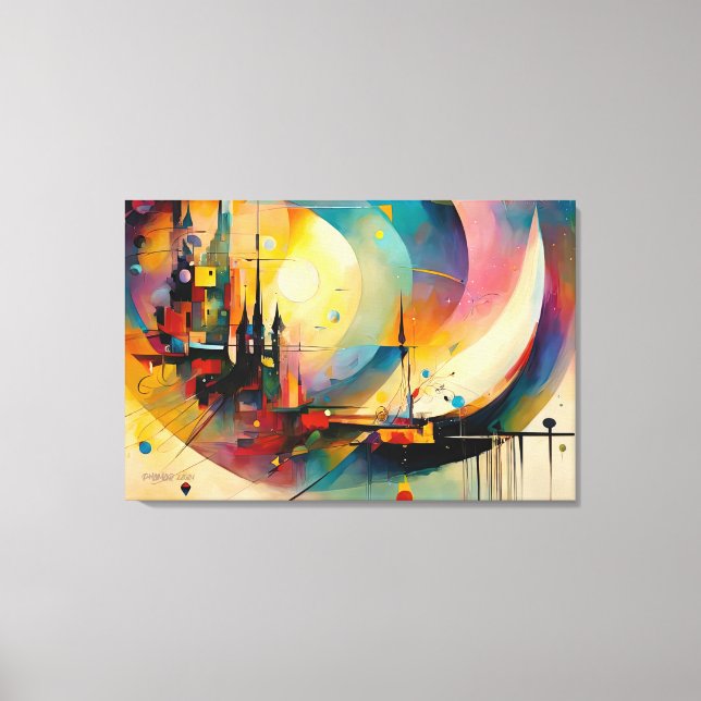 ABSTR_24-040, Abstract Gallery Art Canvas Print (Front)