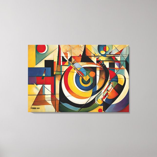 ABSTR_24-070, Abstract Gallery Art Canvas Print (Front)
