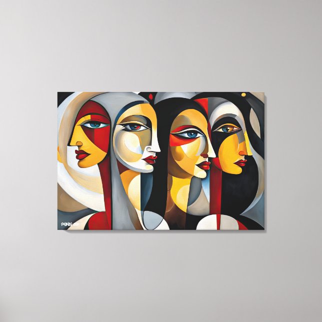 ABSTR_24-087, Abstract Gallery Art Canvas Print (Front)