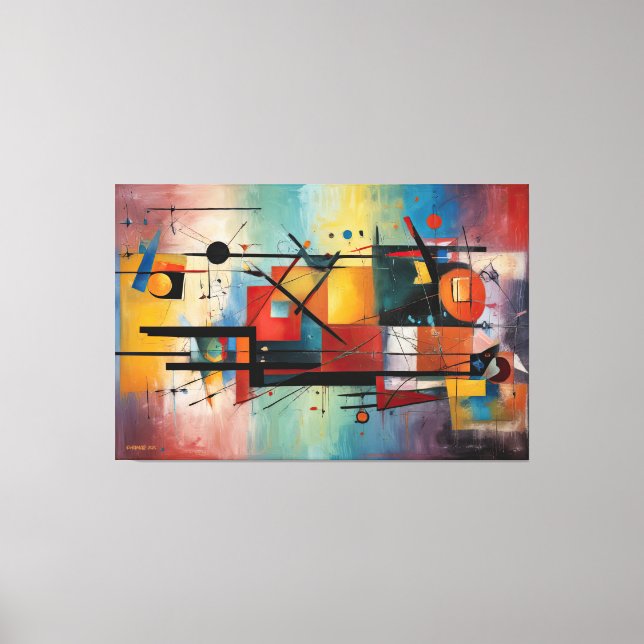 ABSTR_25-011  Abstract Art Canvas Print (Front)