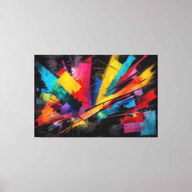ABSTR_25-063 Abstract Art Canvas Print (Front)