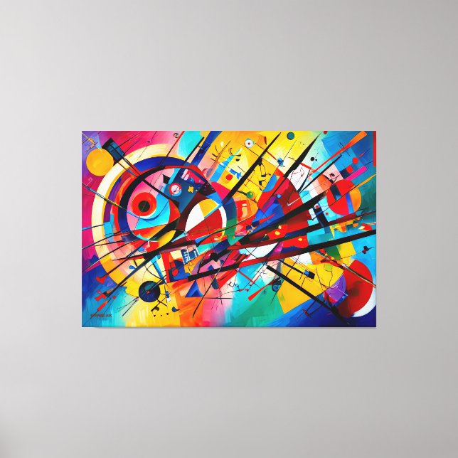 ABSTR_25-067 Abstract Art Canvas Print (Front)