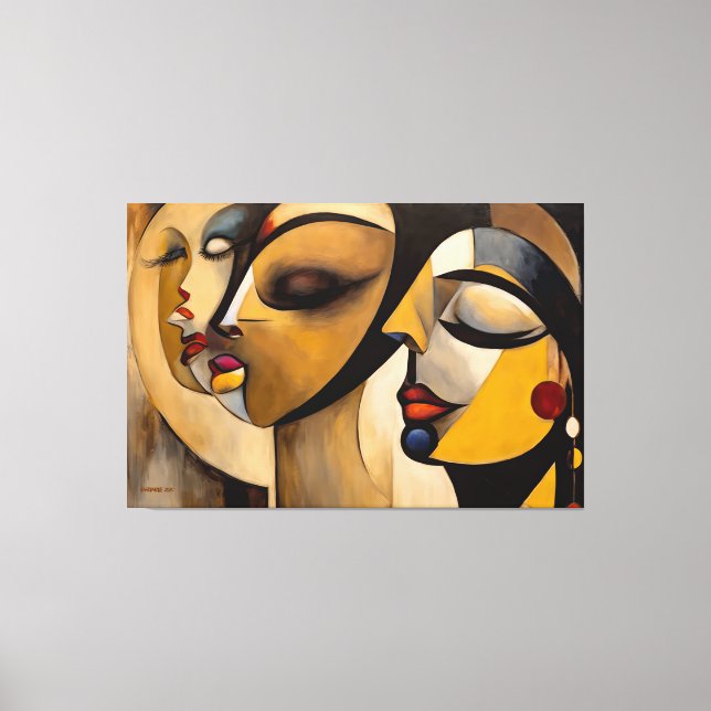 ABSTR_25-090 Abstract Art Canvas Print (Front)