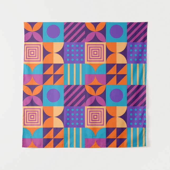 Abstrac Design, Wallpaper, Poster Background. Tapestry (Front)