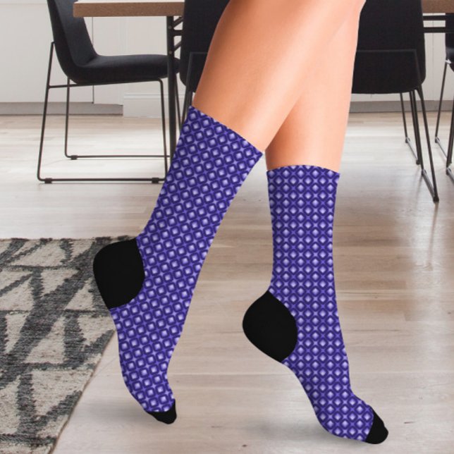 Abstrack Diagonal Purple  Socks (Creator Uploaded)