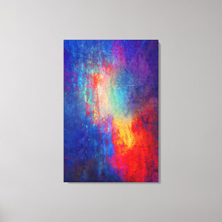 Abstract 004 Multi Colour Stretched Canvas Print