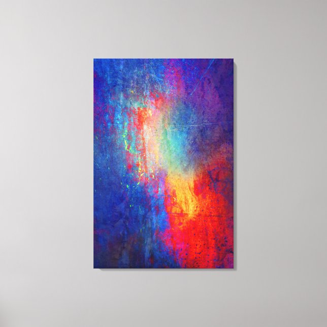 Abstract 004 Multi Colour Stretched Canvas Print (Front)
